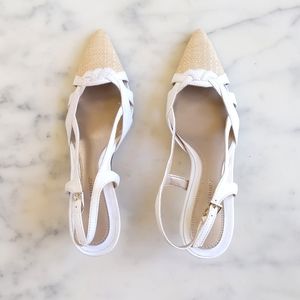 NWOT. Predictions Multi Color and Material Shoes with 3" Heels.